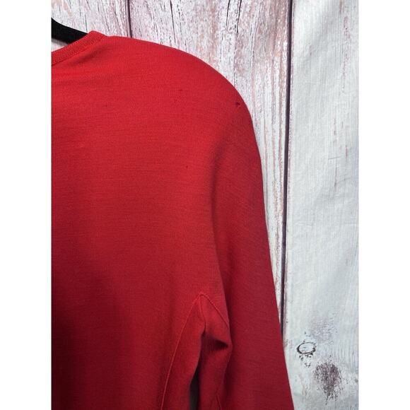 Collections Michelle Stuart Vintage Dress Pencil Skirt Red Black 80s Halloween M - Picture 8 of 11